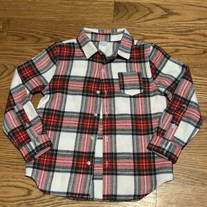 Edgehill Collection Red and‎ White Plaid Kids Button Down Shirt